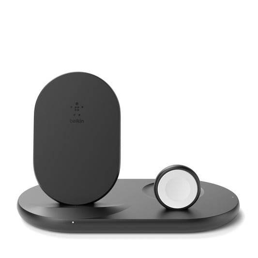 [OPEN BOX] BELKIN 3in1 Wireless Pad/Stand/Apple Watch - Black