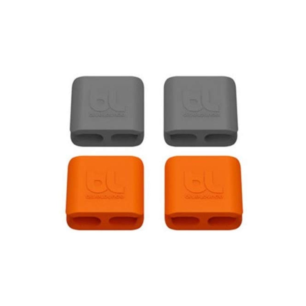 BLUELOUNGE Cable Clip Medium - 2 Packs - Orange  &amp; Dark Grey