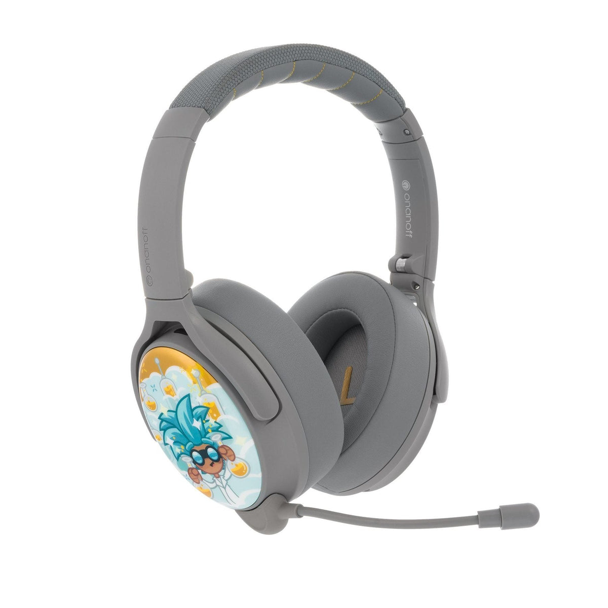 [OPEN BOX] BUDDYPHONES Cosmos Plus Active Noise Cancellation Bluetooth Headphones - Gray Matter