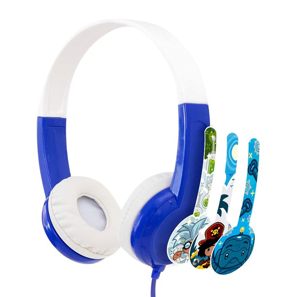 BUDDYPHONES Discover Non-Foldable Headphones - Blue