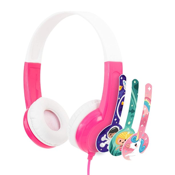 [OPEN BOX] BUDDYPHONES Discover Non-Foldable Headphones - Pink