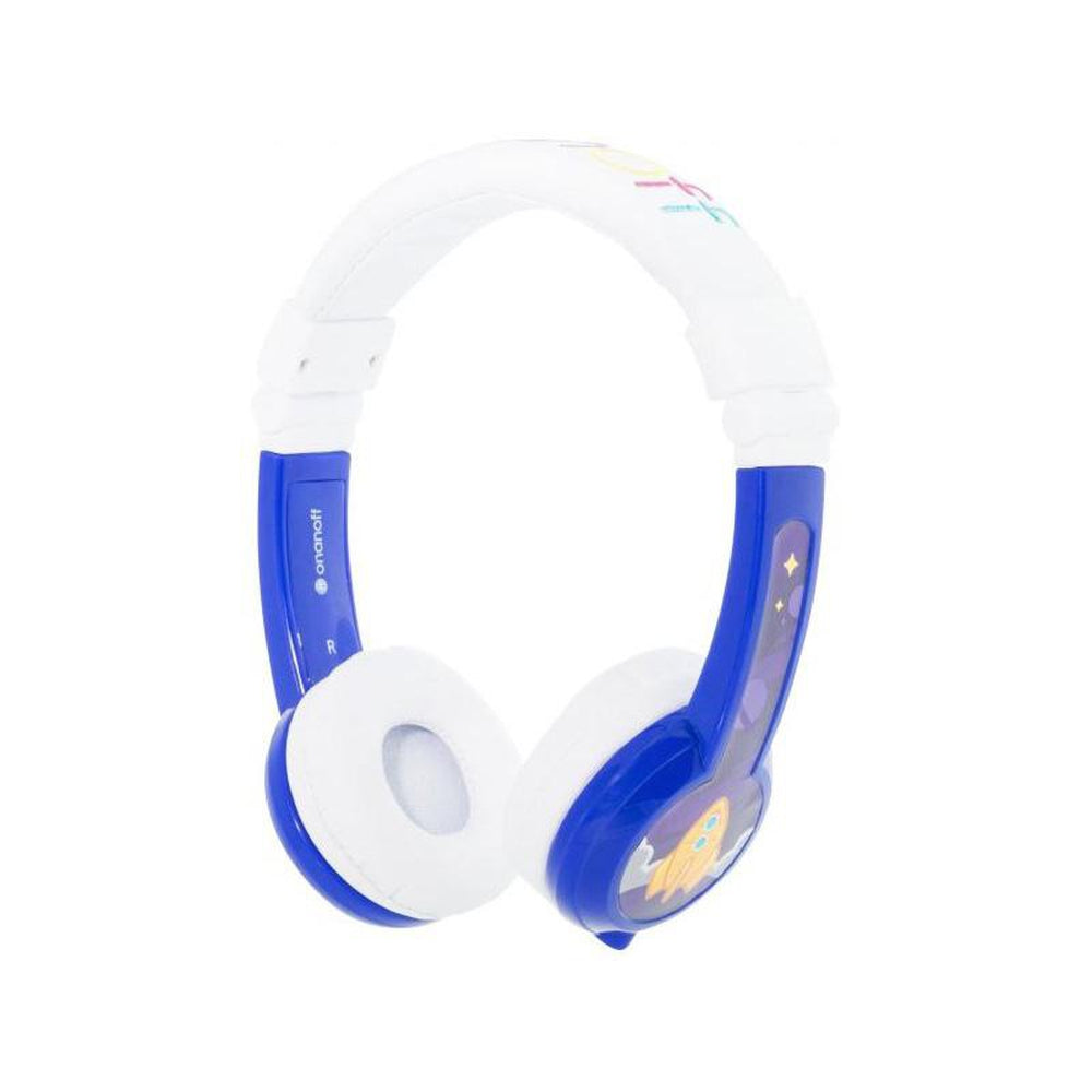 BUDDYPHONES Explore Foldable Headphones with Mic - Blue