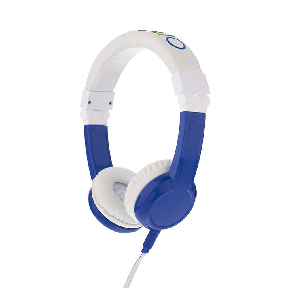 BUDDYPHONES Explore Foldable Headphones with Mic - Blue
