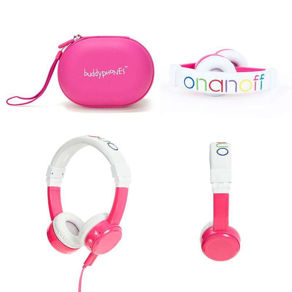 [OPEN BOX] BUDDYPHONES InFlight Headphones Pink