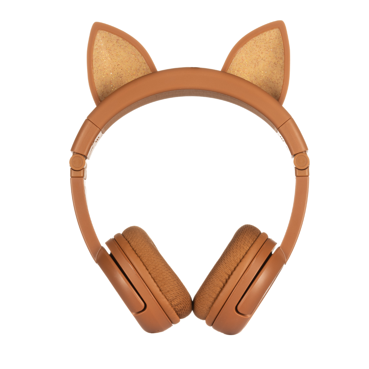 BUDDYPHONES PlayEars+ Bluetooth Wireless Headset - Superb Sound &amp; Playful Animal Ears Design - Fox - Orange