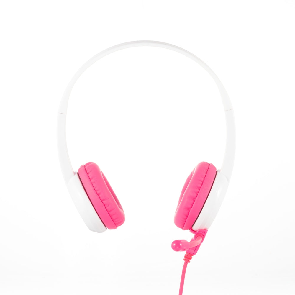 [OPEN BOX] BUDDYPHONES Studybuddy Headphones with Mic and Extra Audio Cable - Pink