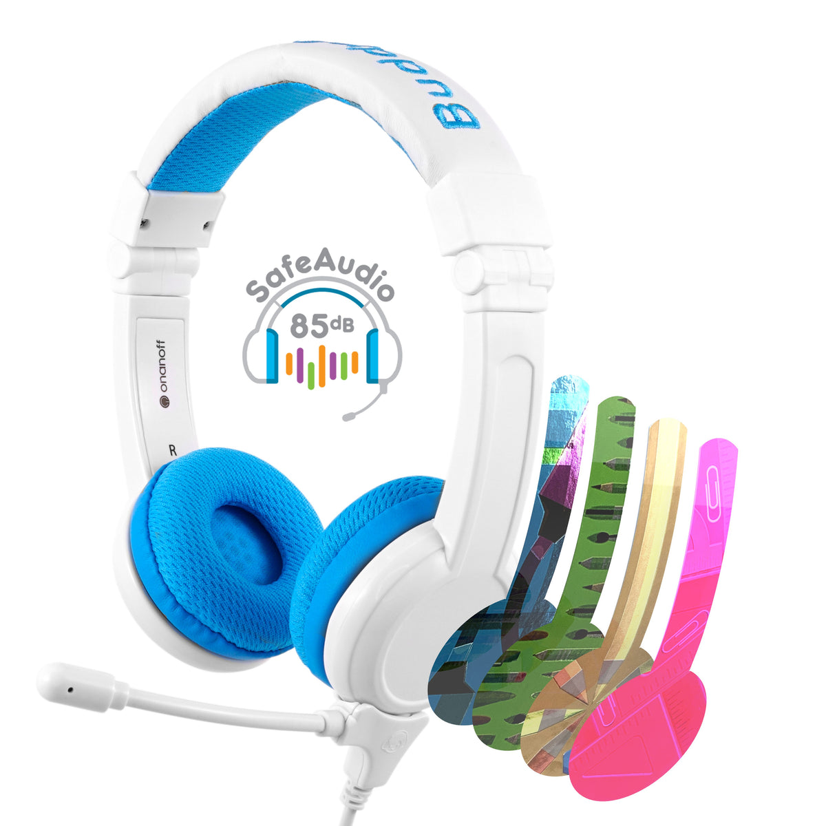 BUDDYPHONES School Plus Headphones - Blue