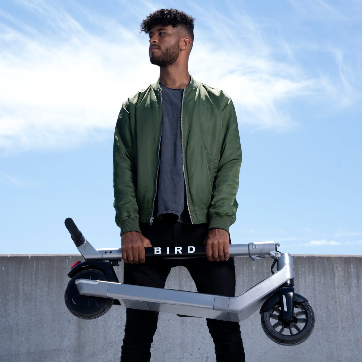 BIRD Air Foldable Electric Scooter - Silver