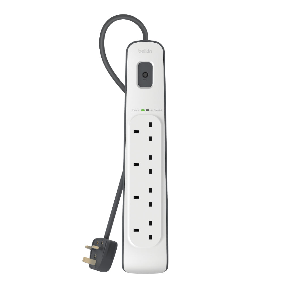 BELKIN Surge Protector - 4 outputs - 2M - White