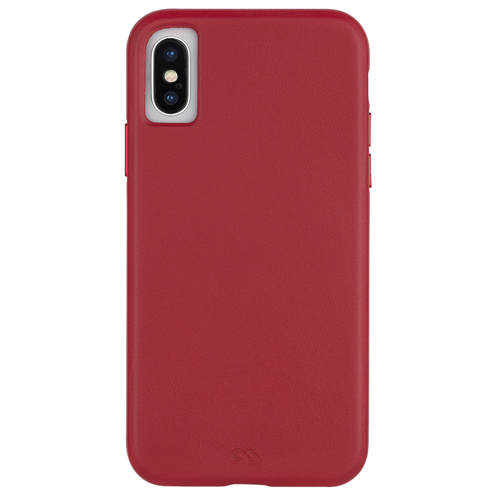 CASE-MATE Barely There Leather For iPhone XS/X - Cardinal