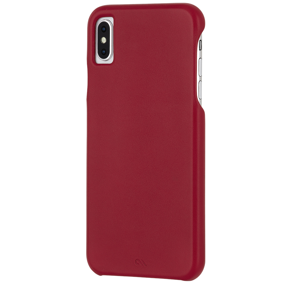 CASE-MATE Barely There Leather For iPhone XS Max - Cardinal
