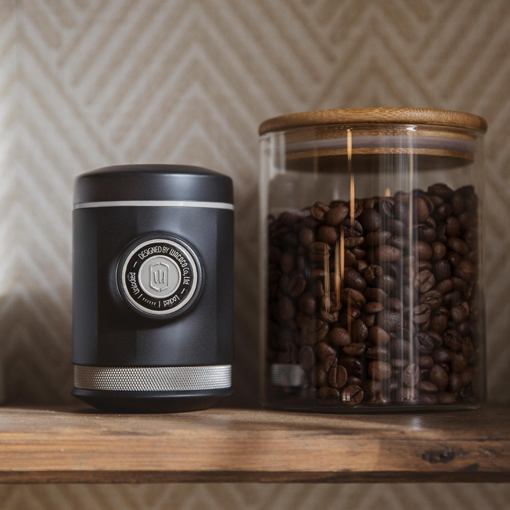 WACACO BUNDLE - PicoPresso World&#39;s Most Compact Double Espresso Coffee Maker + Kava Noir Moka Java Whole Coffee Beans 250g