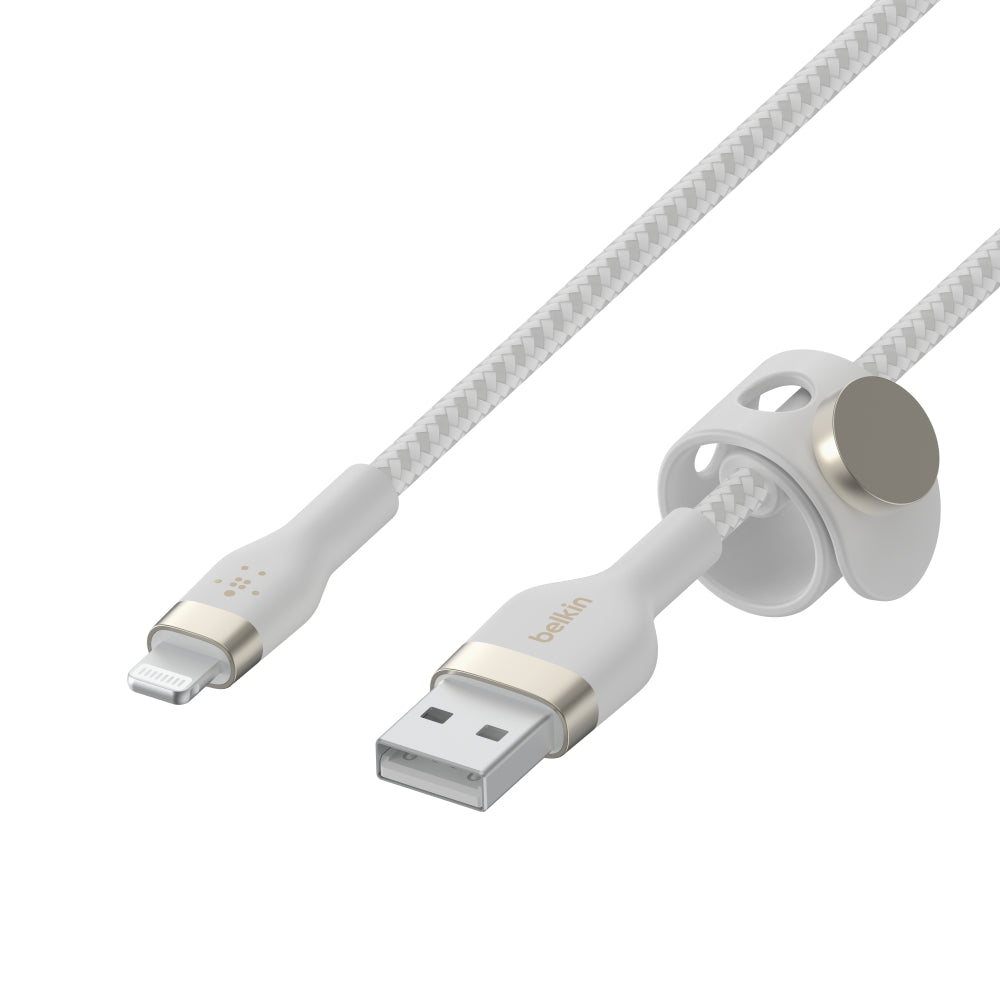 BELKIN BoostCharge Pro Flex USB-A to Lightning Cable - 3 Meters - White