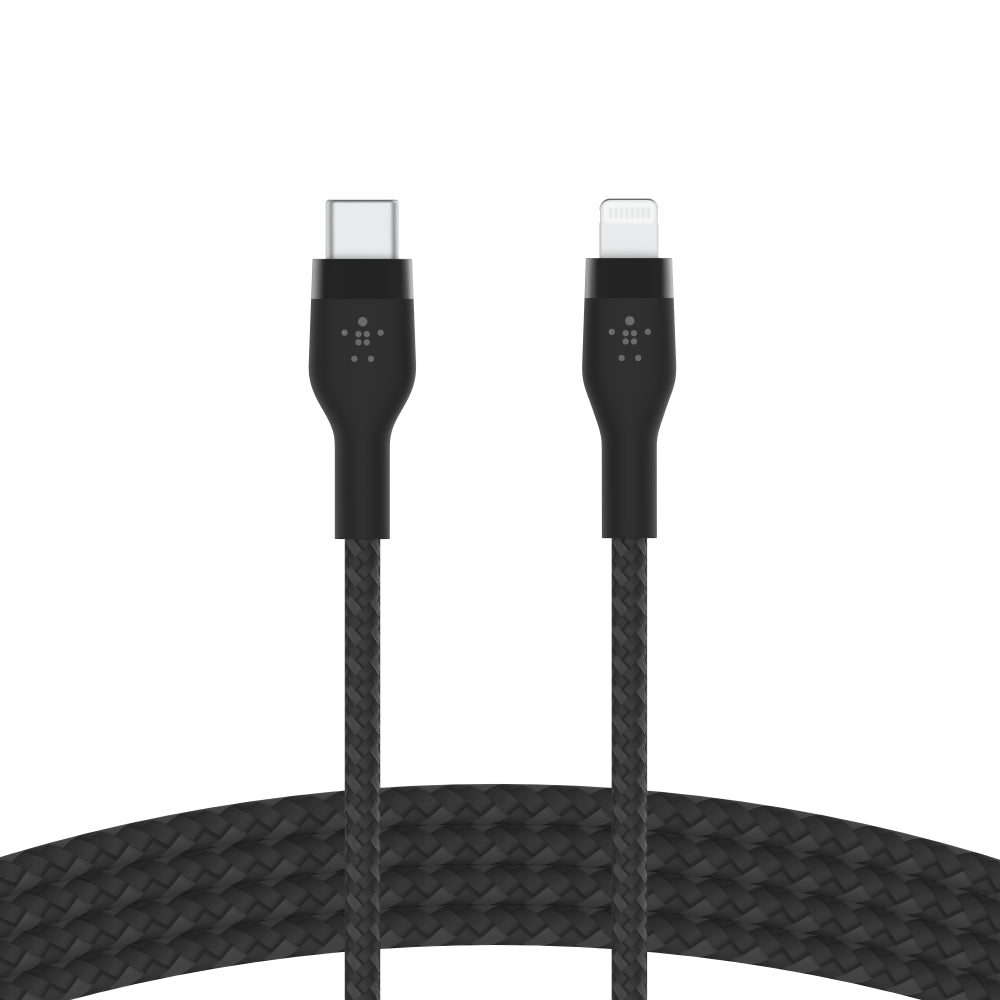 [OPEN BOX] BELKIN BoostCharge Pro Flex USB-C to Lightning Cable - 1 Meter - Black