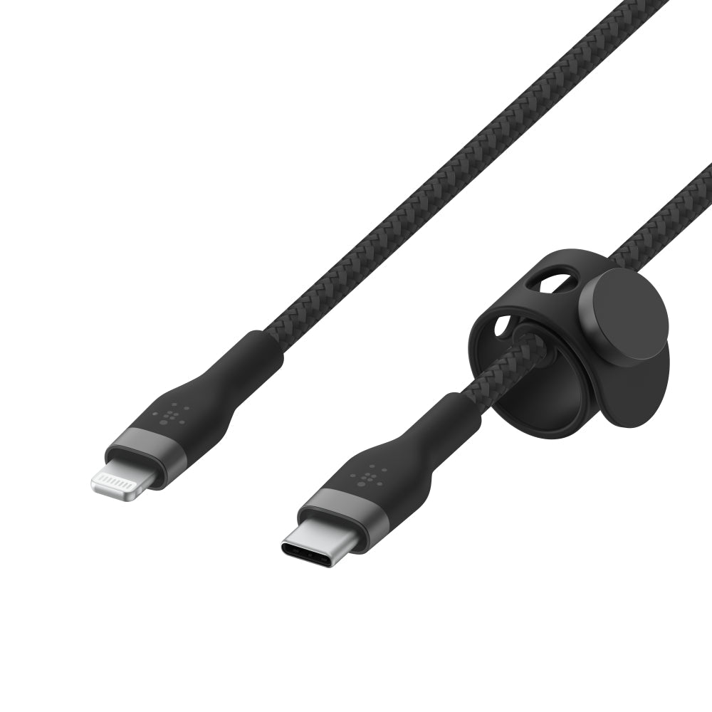 [OPEN BOX] BELKIN BoostCharge Pro Flex USB-C to Lightning Cable - 1 Meter - Black