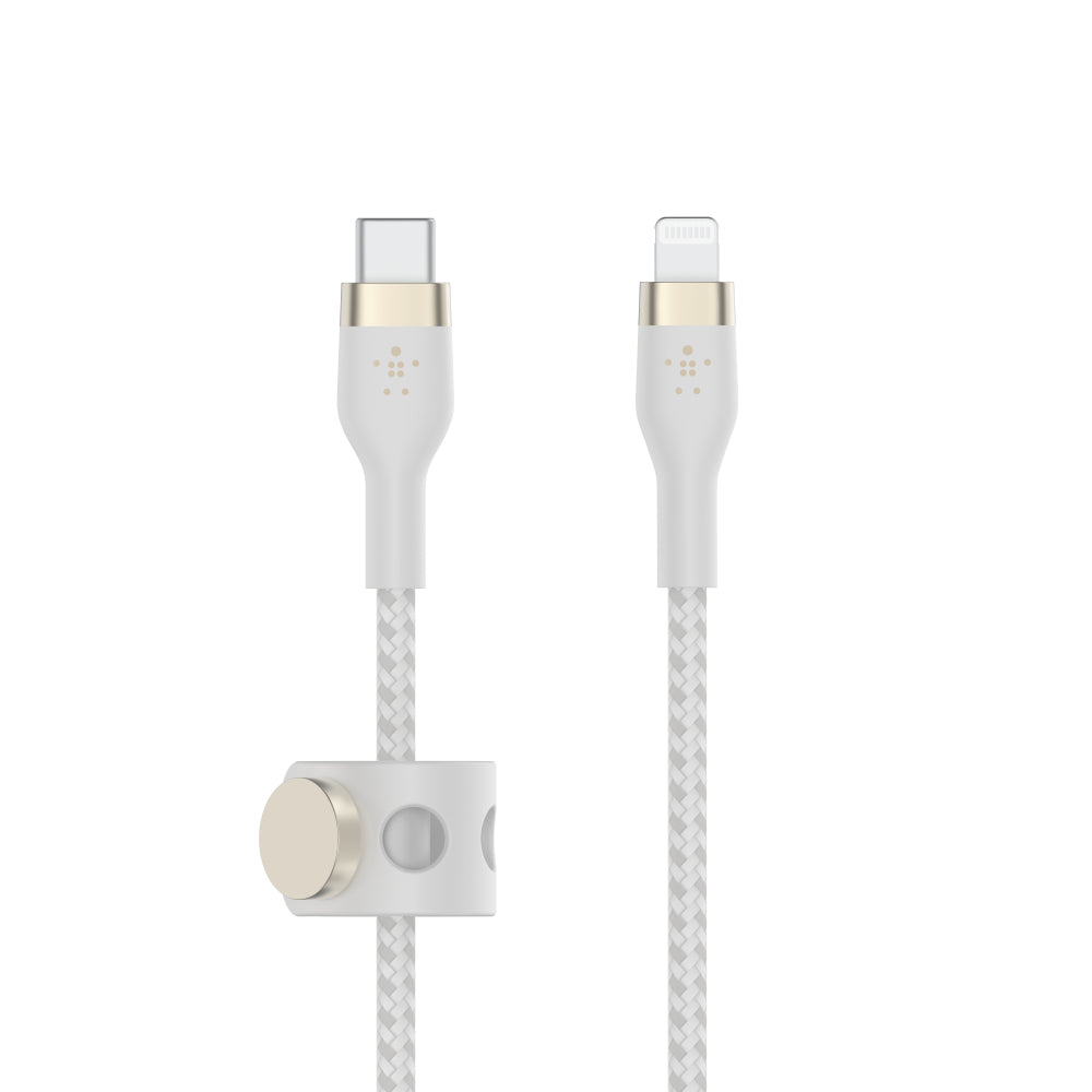 BELKIN BoostCharge Pro Flex USB-C to Lightning Cable - 1 Meter - White