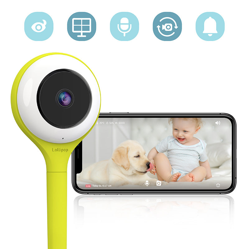 LOLLIPOP HD WiFi Video Baby Monitor - Pistachio Green
