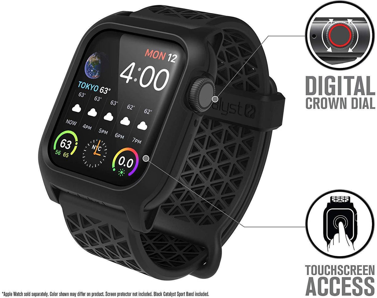 CATALYST Apple Watch 40MM Series 4 Impact Protection Case - Stealth Black  (Apple Watch sold separately)