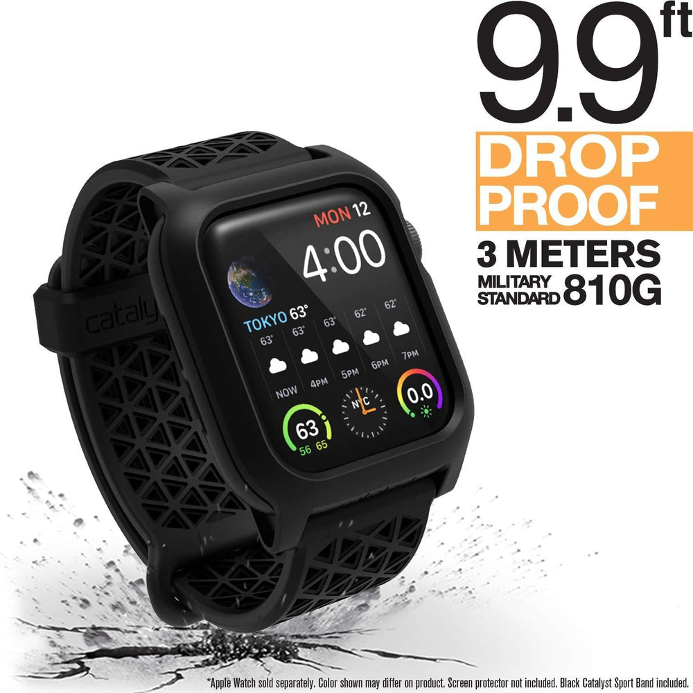 [OPEN BOX] CATALYST Apple Watch 40MM Series 4 Impact Protection Case - Stealth Black  (Apple Watch sold separately)