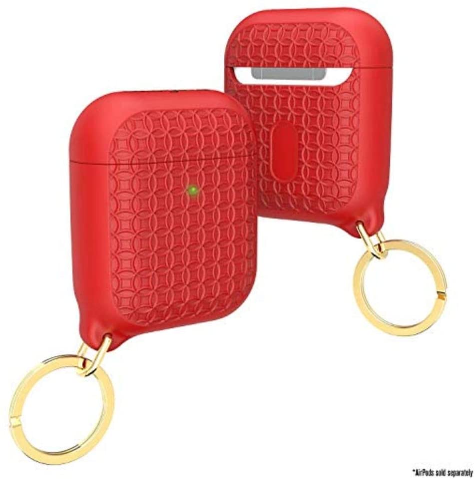 CATALYST Key Ring Case for AirPods 1 &amp; 2 - Flame Red