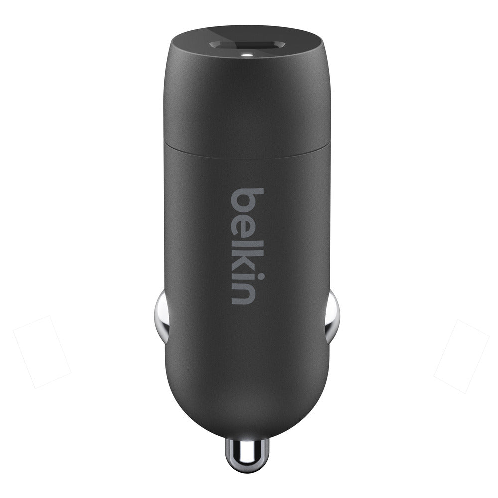 BELKIN 20W Car Charger With Lightning To USB-C Cable - 4 Feet - Black