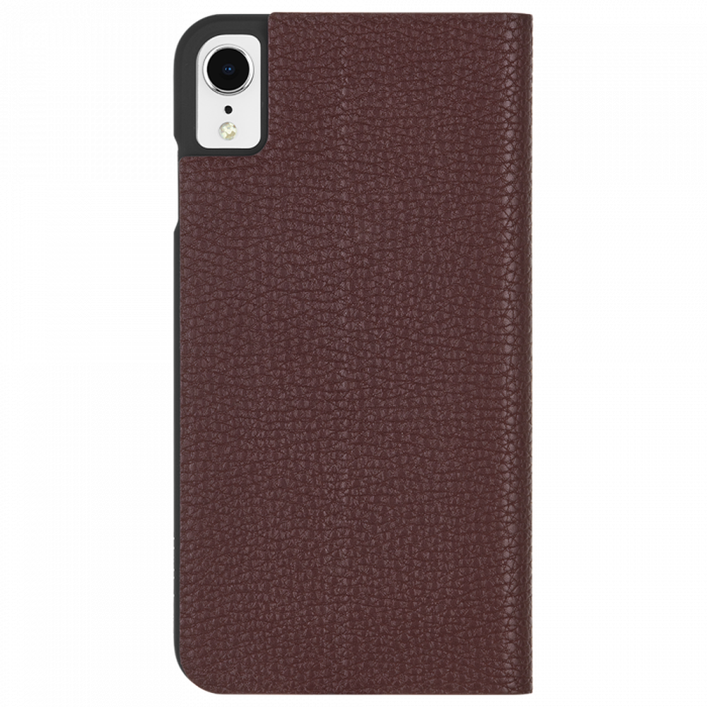 CASE-MATE Barely There Folio Case For iPhone XR Brown