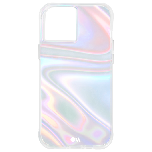 جراب CASE-MATE لهاتف iPhone 12/12 Pro - جراب فقاعات الصابون - متقزح الألوان مع طبقة دقيقة
