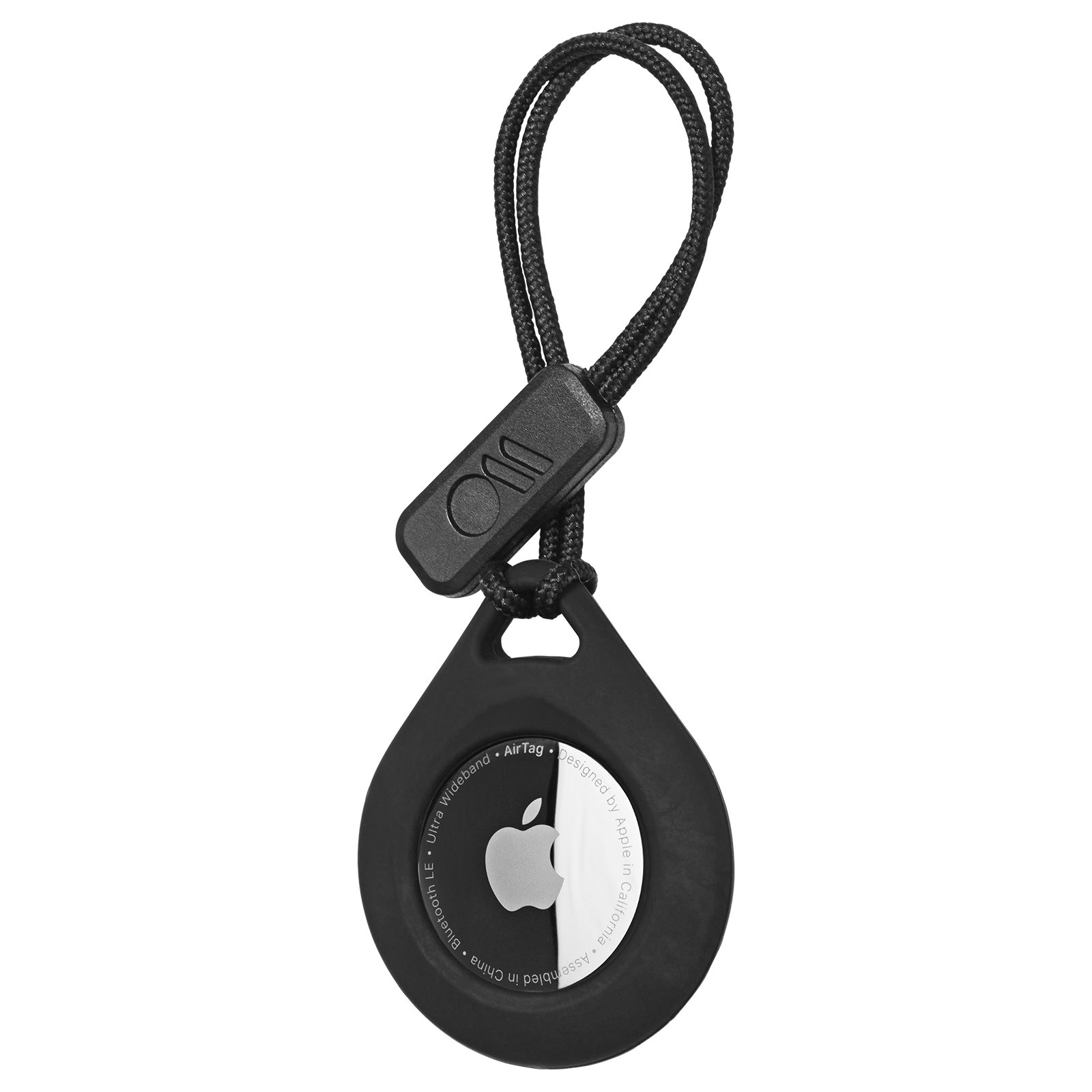 CASE-MATE Tough Sport Apple AirTag Case w/ Strap - Black