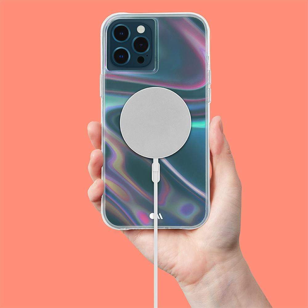 CASE-MATE iPhone 13 - Soap Bubble w/ MagSafe and Antimicrobial - Iridescent