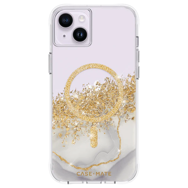 CASE-MATE iPhone 14 Plus - Karat Marble Case with Magsafe - Clear Multi-color