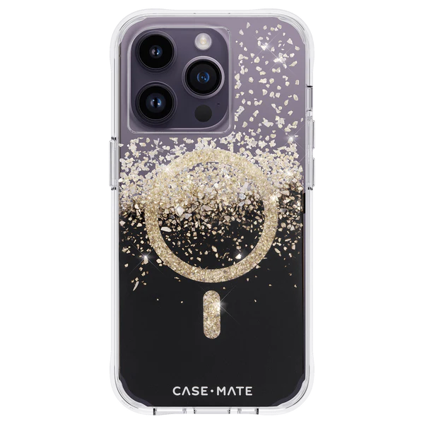 CASE-MATE iPhone 14 Pro - Karat Onyx Case with Magsafe - Clear Multi-color