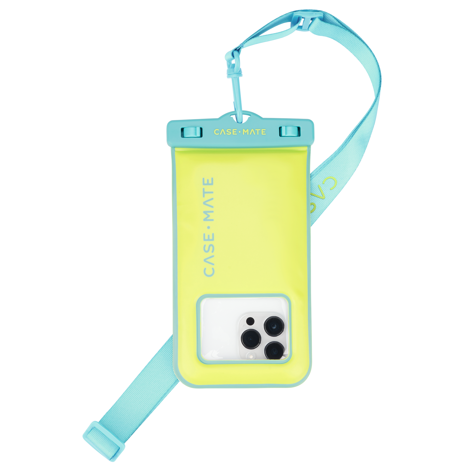 CASE-MATE Universal Waterproof Floating Phone Pouch - Lime/Pool