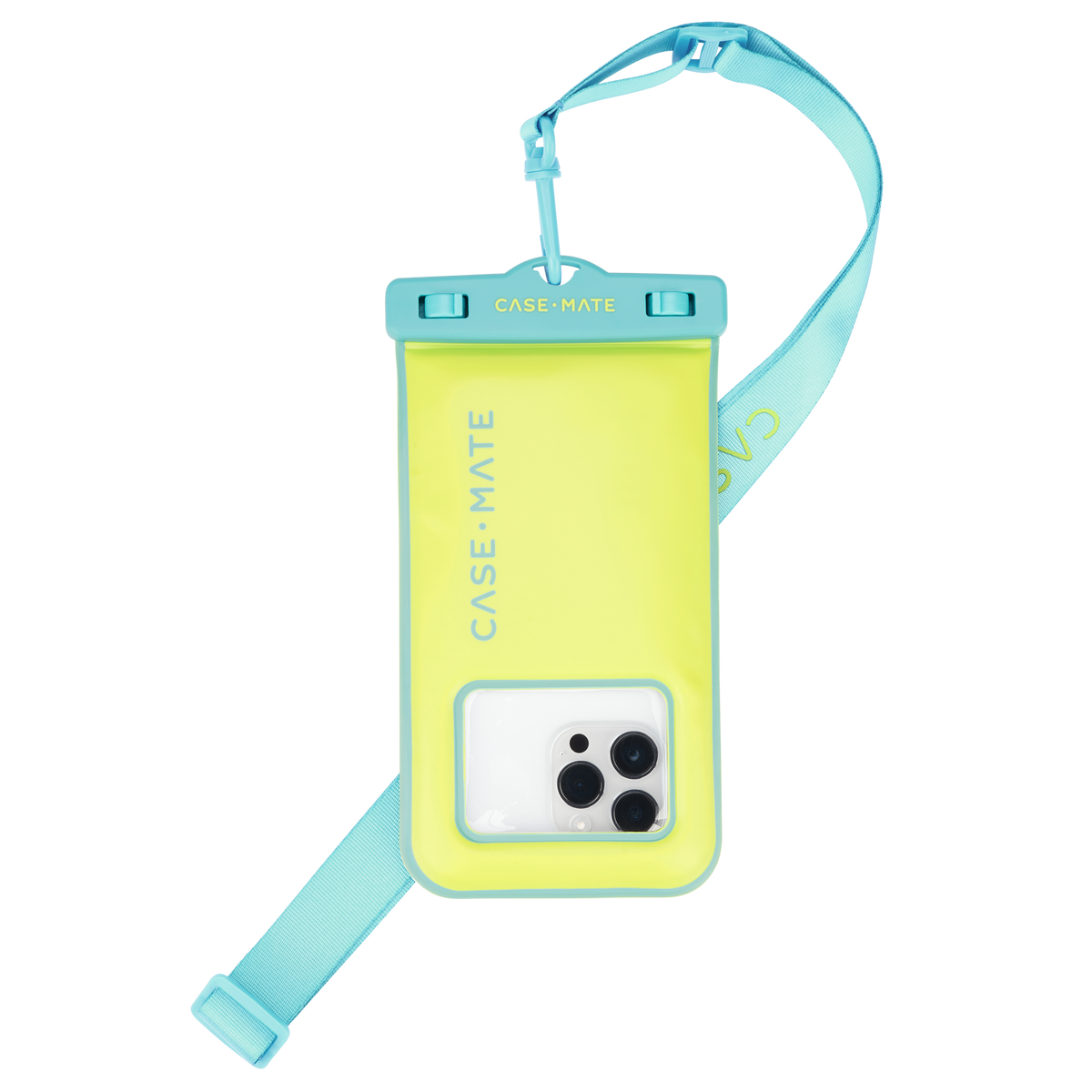 CASE-MATE Universal Waterproof Floating Phone Pouch - Lime/Pool