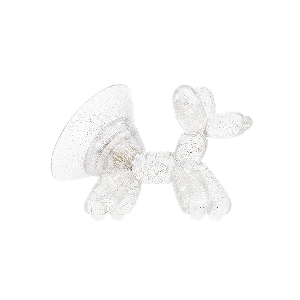 [علبة مفتوحة] دمية كلب بالون من كيس-ميت، شفافة كريستالية