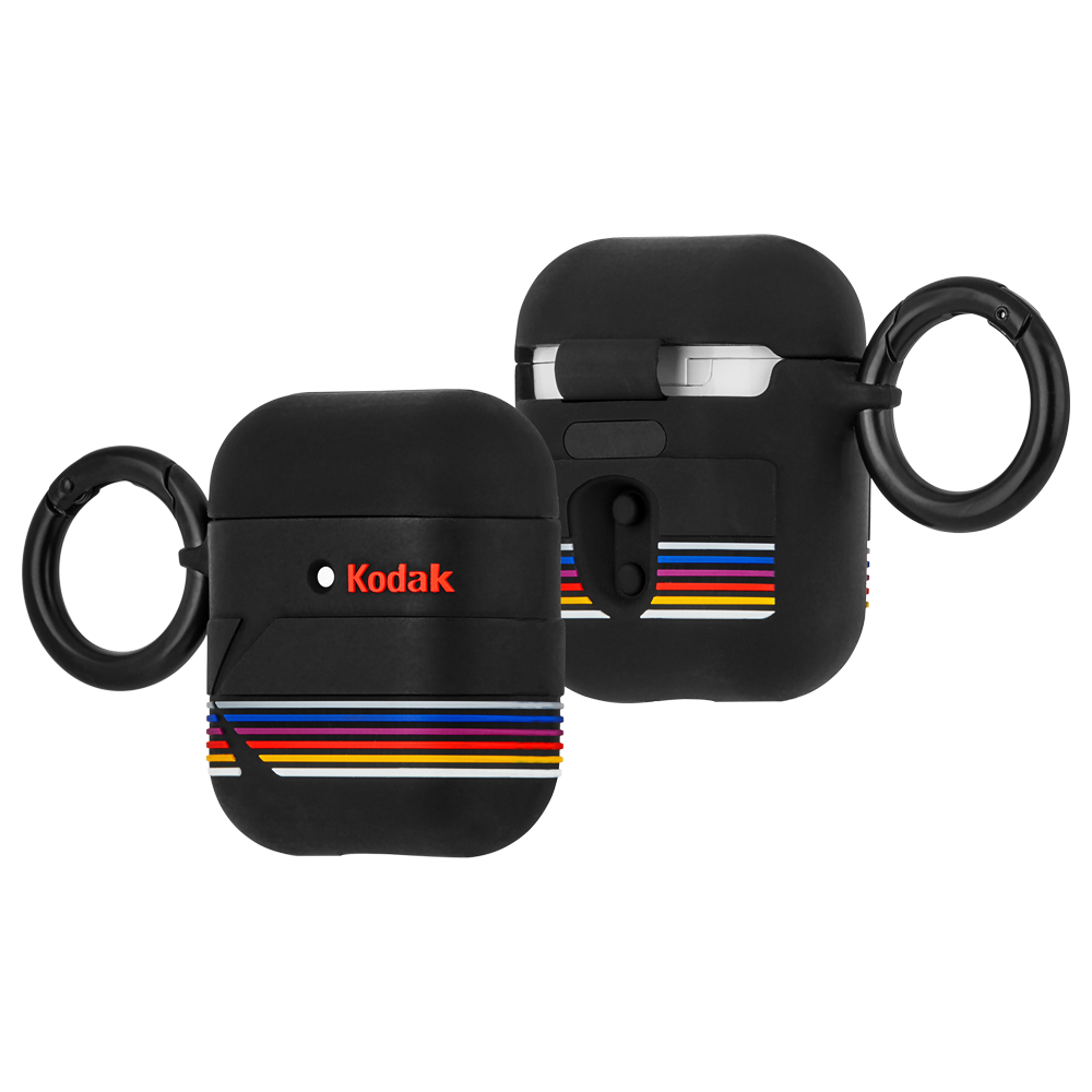 [OPEN BOX] CASE-MATE Kodak AirPod Case - Matte Black with  Shiny Black Logo