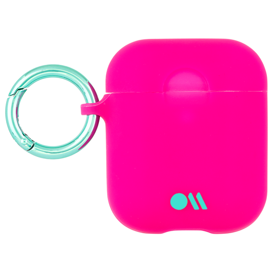 جراب CASE-MATE لتوصيل سماعات AirPods مع حزام للرقبة - فوشيا وردي داكن