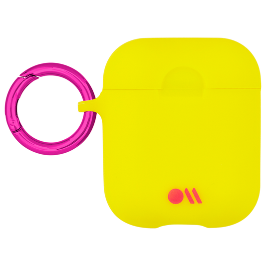 جراب CASE-MATE لتوصيل سماعات AirPods مع حزام للرقبة - أصفر ليموني