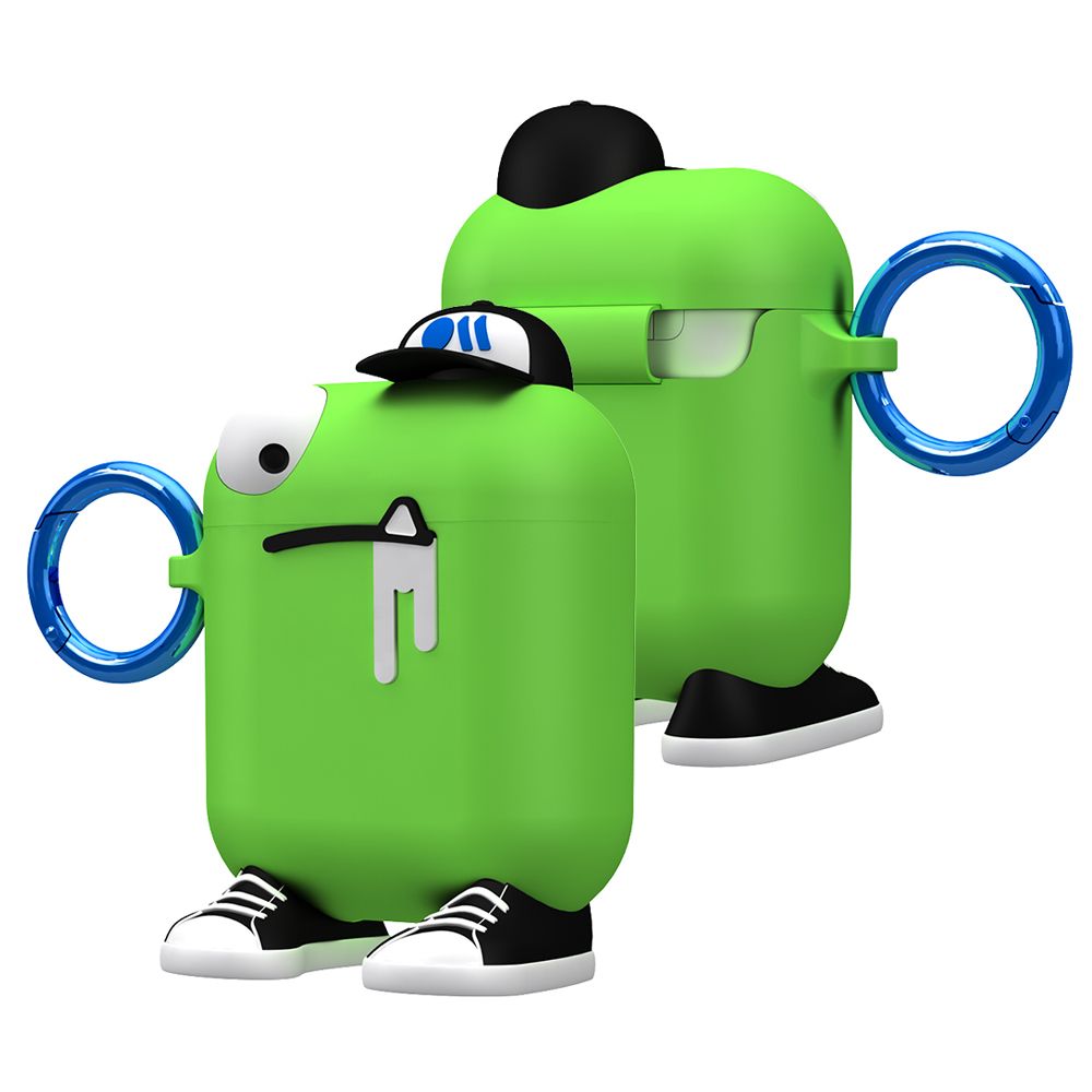 CASE-MATE CreaturePods AirPods Case - Chuck The Cool Guy - Green