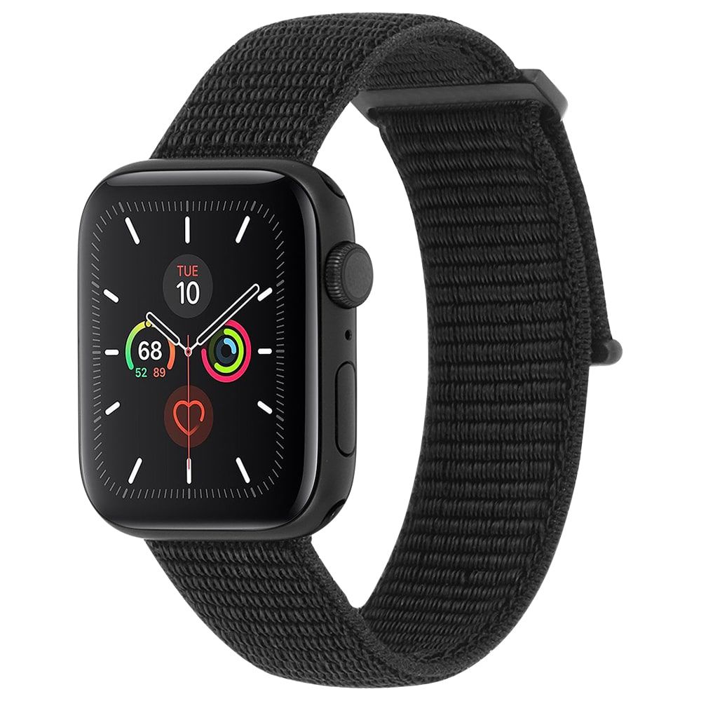 CASE-MATE 42-44mm Apple Watch Nylon Band for Series 1-8 &amp; SE - Black  (Apple Watch sold separately)