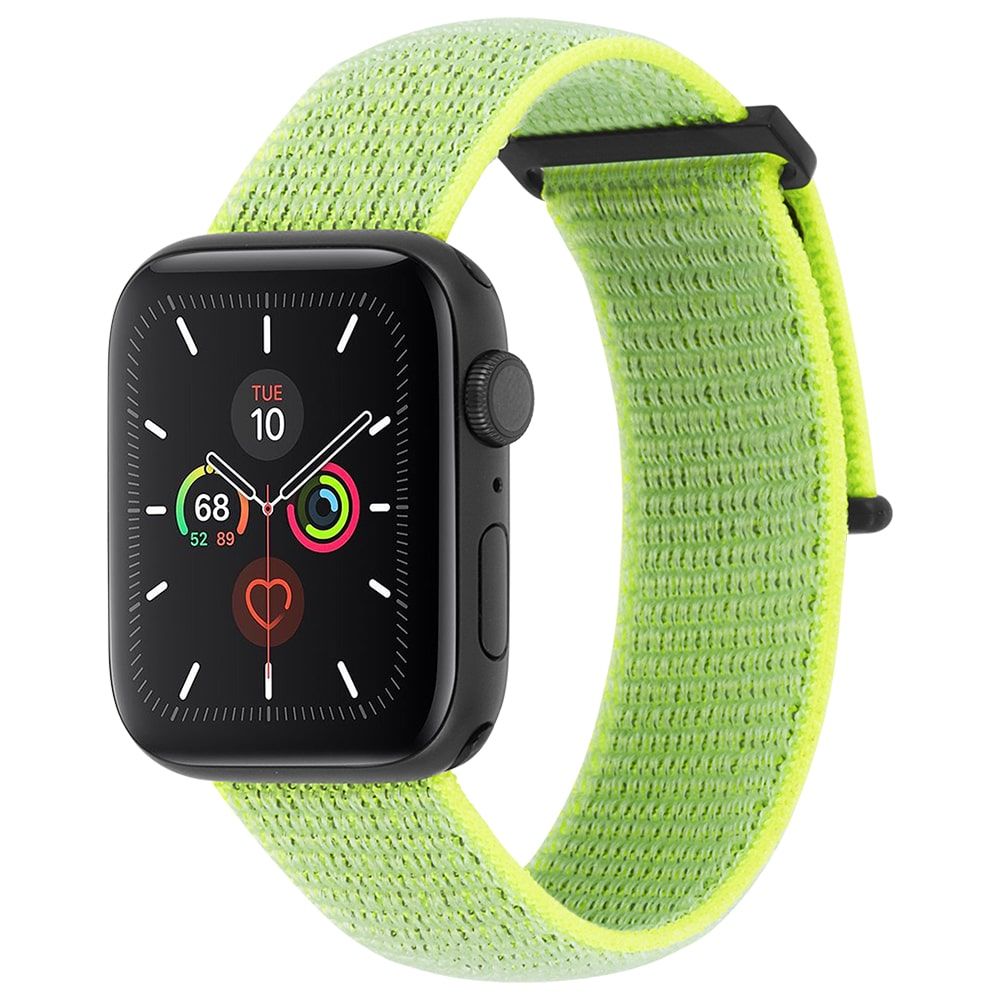 CASE-MATE 42-44mm Apple Watch Nylon Band for Series 1-8 &amp; SE - Reflective Neon Green  (Apple Watch sold separately)