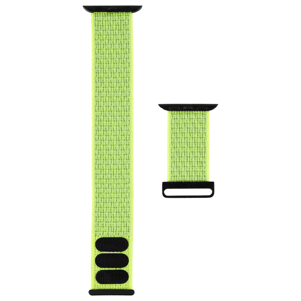 [OPEN BOX] CASE-MATE 42-44mm Apple Watch Nylon Band for Series 1-8 &amp; SE - Reflective Neon Green  (Apple Watch sold separately)