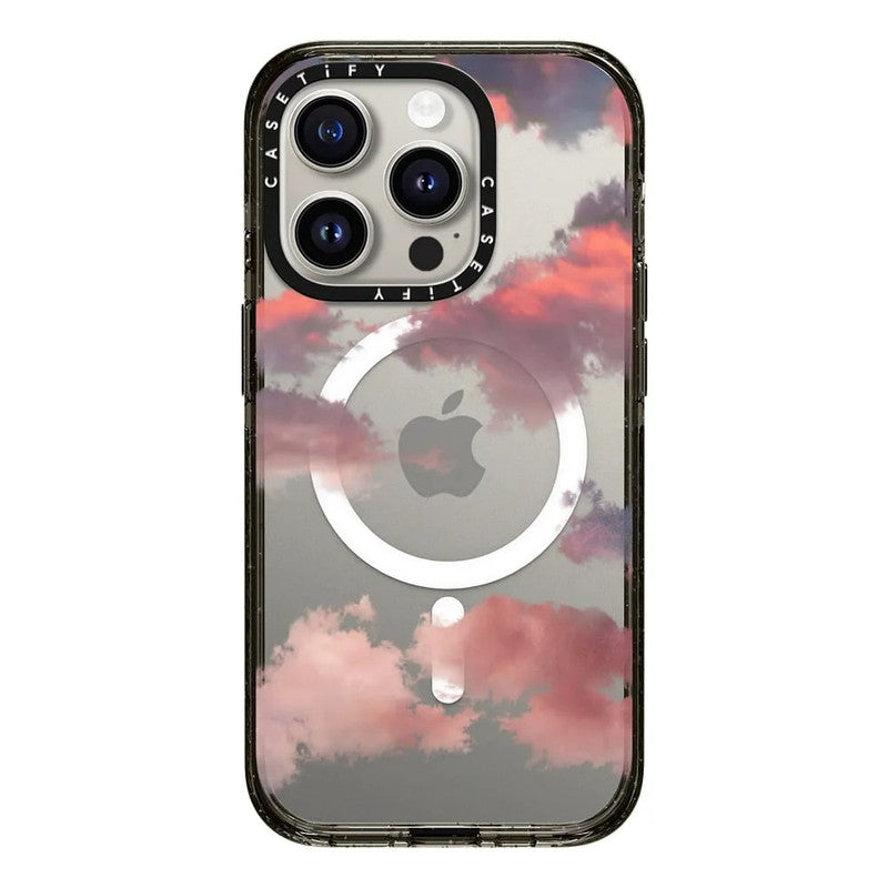 CASETIFY iPhone 15 Pro Impact Case with MagSafe - Clouds Print