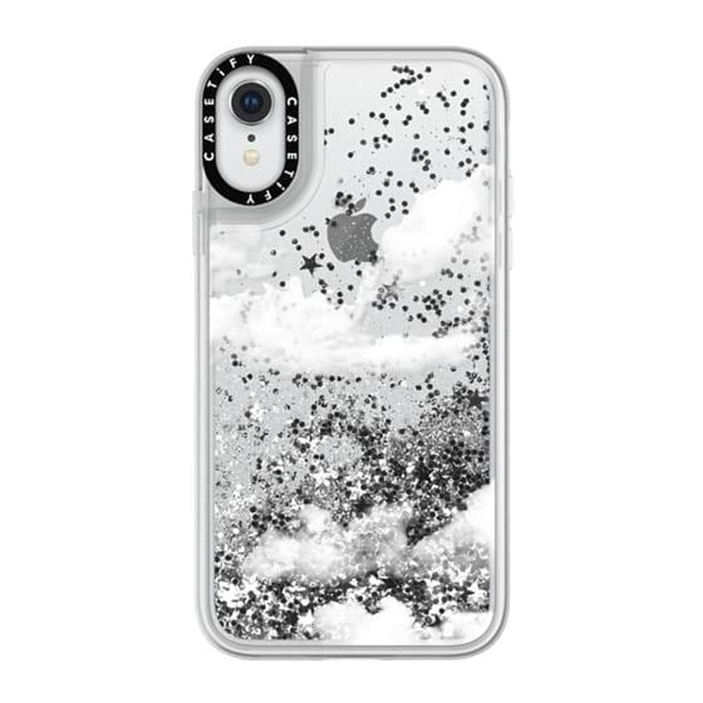 [OPEN BOX] CASETIFY Glitter Case Silver Clouds for iPhone XR