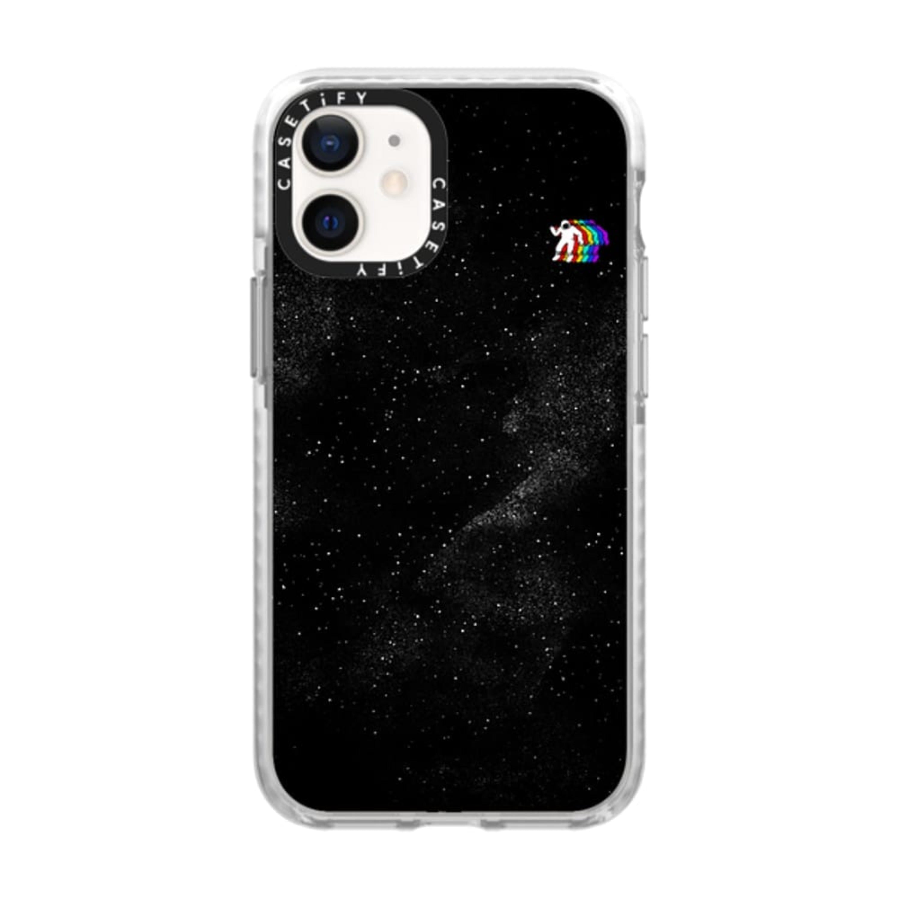 جراب CASETIFY المقاوم للصدمات Gravity V2 لهاتف iPhone 12 Mini - أسود