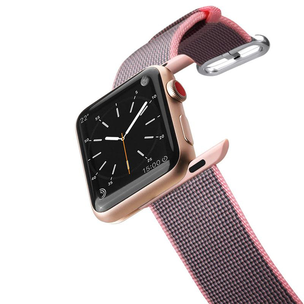 [OPEN BOX] CASETIFY Apple Watch Band Nylon Fabric All Series 42 mm Pink  (Apple Watch sold separately)