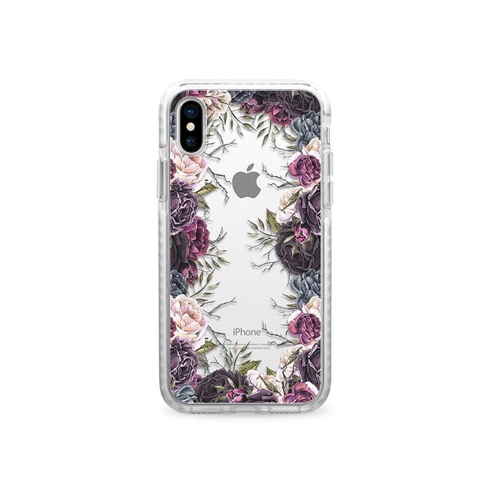 CASETIFY iPhone XS/X Impact Case Dark Floral
