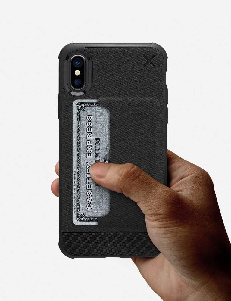 CASETIFY Essential Woven Pocket for iPhone XS/X