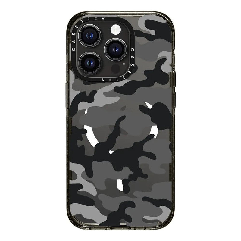 CASETIFY iPhone 15 Pro Impact Case with MagSafe - Camo Over - Black