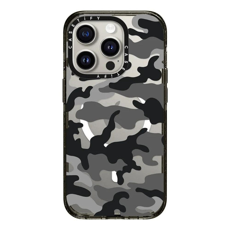 CASETIFY iPhone 15 Pro Impact Case with MagSafe - Camo Over - Black