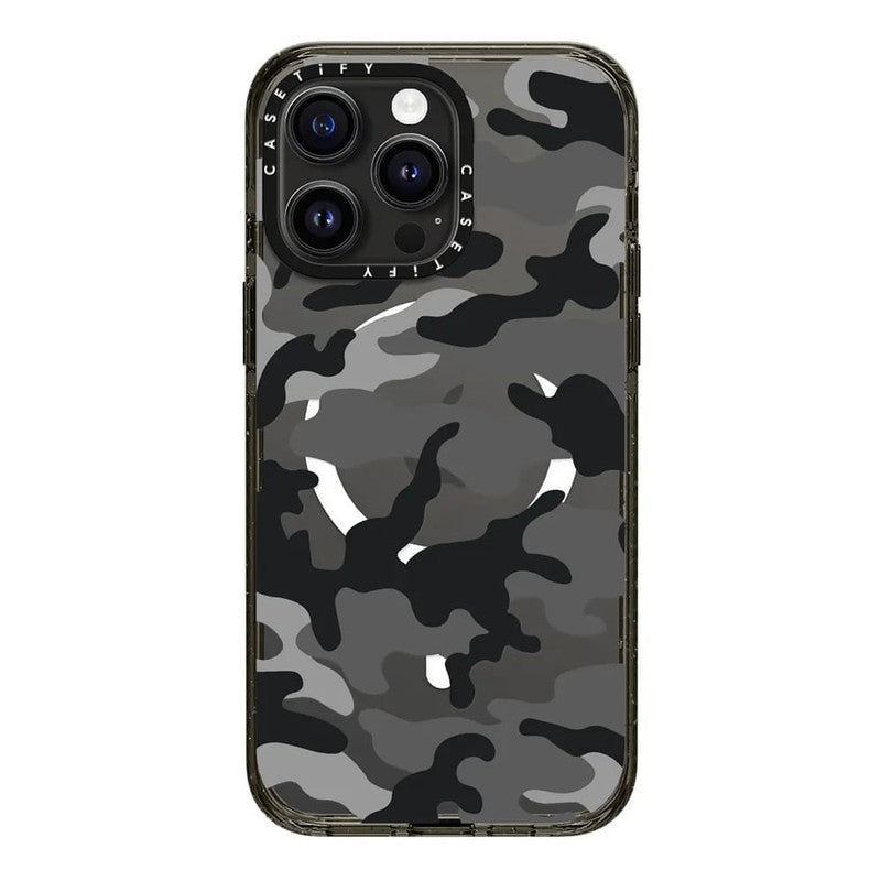 CASETIFY iPhone 15 Pro Max Impact Case with MagSafe Camo Over - Black